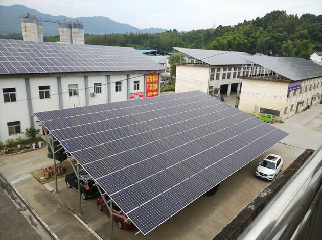 Système de montage d'abri de voiture solaire Huangshan Dingli-386KW