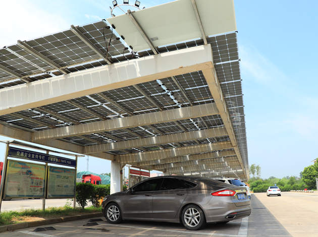 Projet de conception de parking solaire 210KW